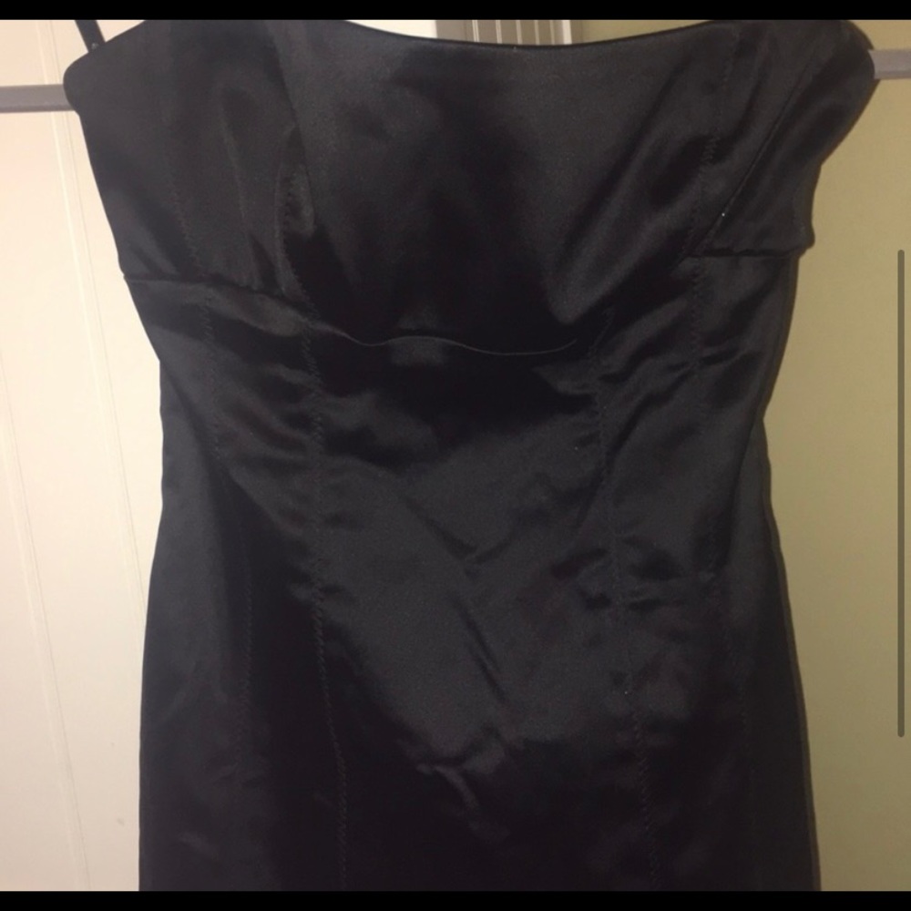 Strapless Black BeBe Dress